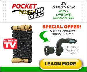 Pocket Hose Top Brass New and Much Improved Expandable Garden Hose