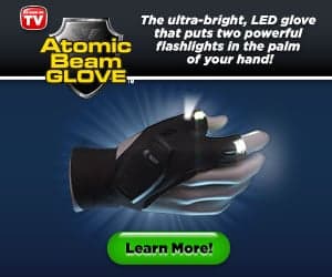 Atomic Beam Glove with Two Powerful Lights In Your Palm