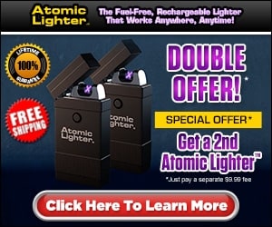 Atomic Lighter Fuel Free Rechargeable Lighter