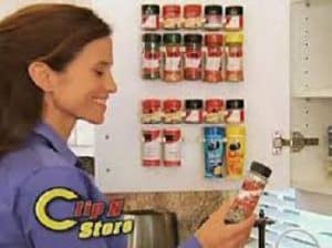 Clip N Store Spice Rack