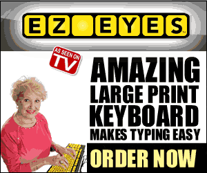 EZ Eyes Keyboard Seen On TV