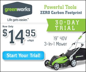 Greenworks Powerful Mower and Yard Tools