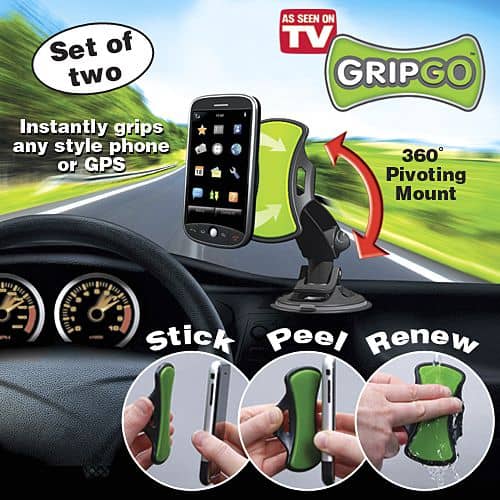 Gripgo Cell Phone Holder Hands-Free Car Mount