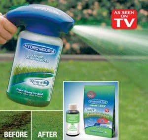 Hydro Mousse Spray on Grass Seed