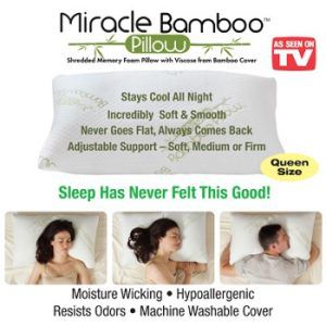 Miracle Bamboo Pillow As Seen On TV
