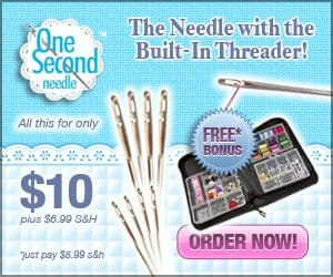 One Second Needle Built in Threader