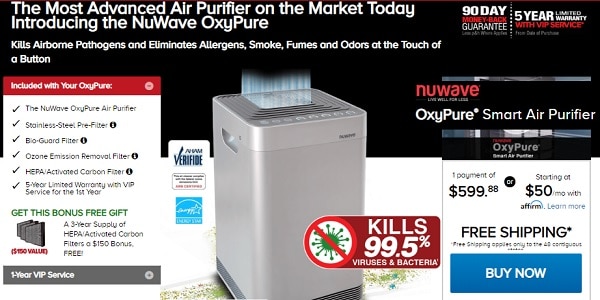 OxyPure Air Purifier Offer