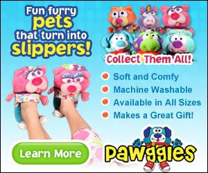 Pawggles Pet Furry Slippers As Seen On TV
