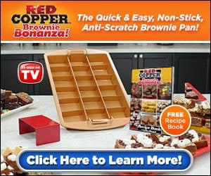 Red Copper Brownie Bonanza Pan