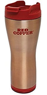 Red Copper Mug Travel Cup Keeps Coffee Hot All Day