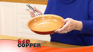 red copper pan