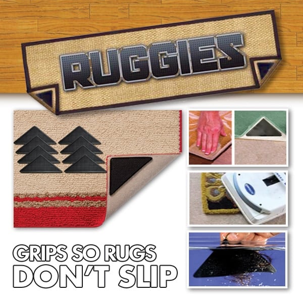 Ruggies Reusable Rug Grippers Prevent Slips and Trips