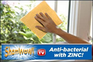 ShamWow Towels Vince Anti-Bacterial Cloths with Zinc