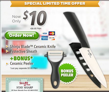 Shinju Knife the Ceramic Blade Never Goes Dull