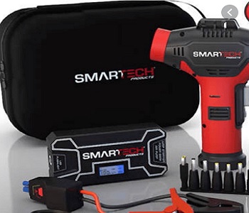 Smartech Power Kit – Automotive Jump Starter, Portable Charger, Air Pump