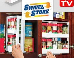 Swivel Store Spice Rack Storage System