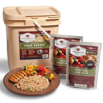 Wise Foods Ready Made Meals 25 Year Shelf Life